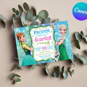 Frozen Birthday Invitation | Frozen Party Invite - Etsy
