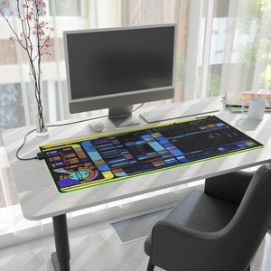 Scifi LED console Gaming Mouse Pad