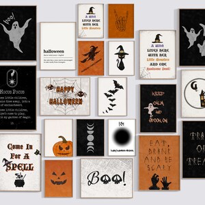 Halloween Art Mega Bundle Set of 21 Prints Halloween Gallery - Etsy