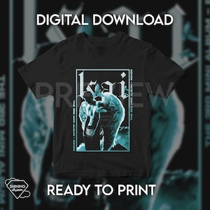 Kai 카이 / T- shirt Design (Digital download, ready to print) / Includes PNG file for sublimation or DFT printing.