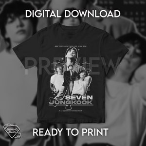 Bts 방탄소년단 / T- Shirt Design (digital Download, Ready to