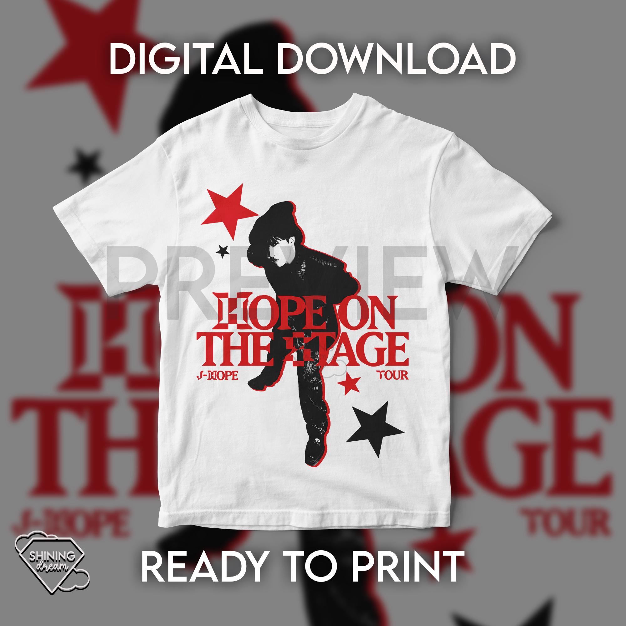 J-hope Hope in the Stage T- Shirt Design (digital Download