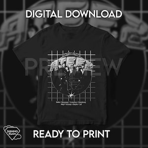 Ateez  / T- shirt Design (Digital download, ready to print) / Includes PNG file for sublimation or DFT printing.