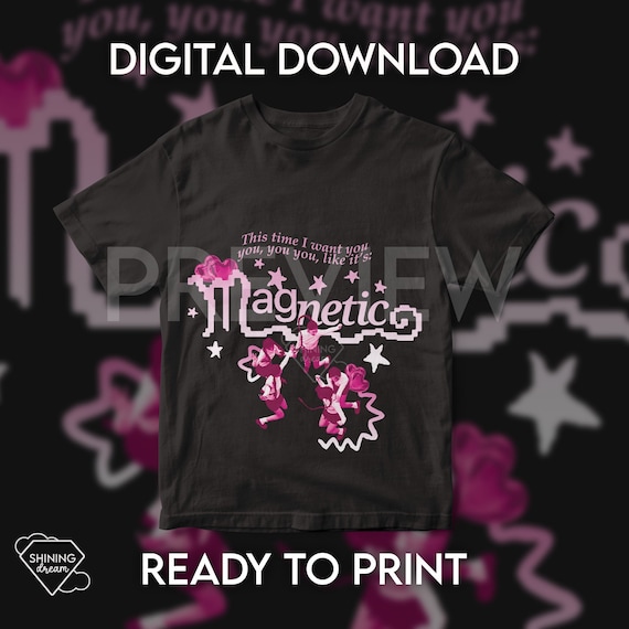 Illit - Magnetic / T- Shirt Design (digital Download, Ready Illit - Magnetic / T- Shirt Design (digital Download, Ready