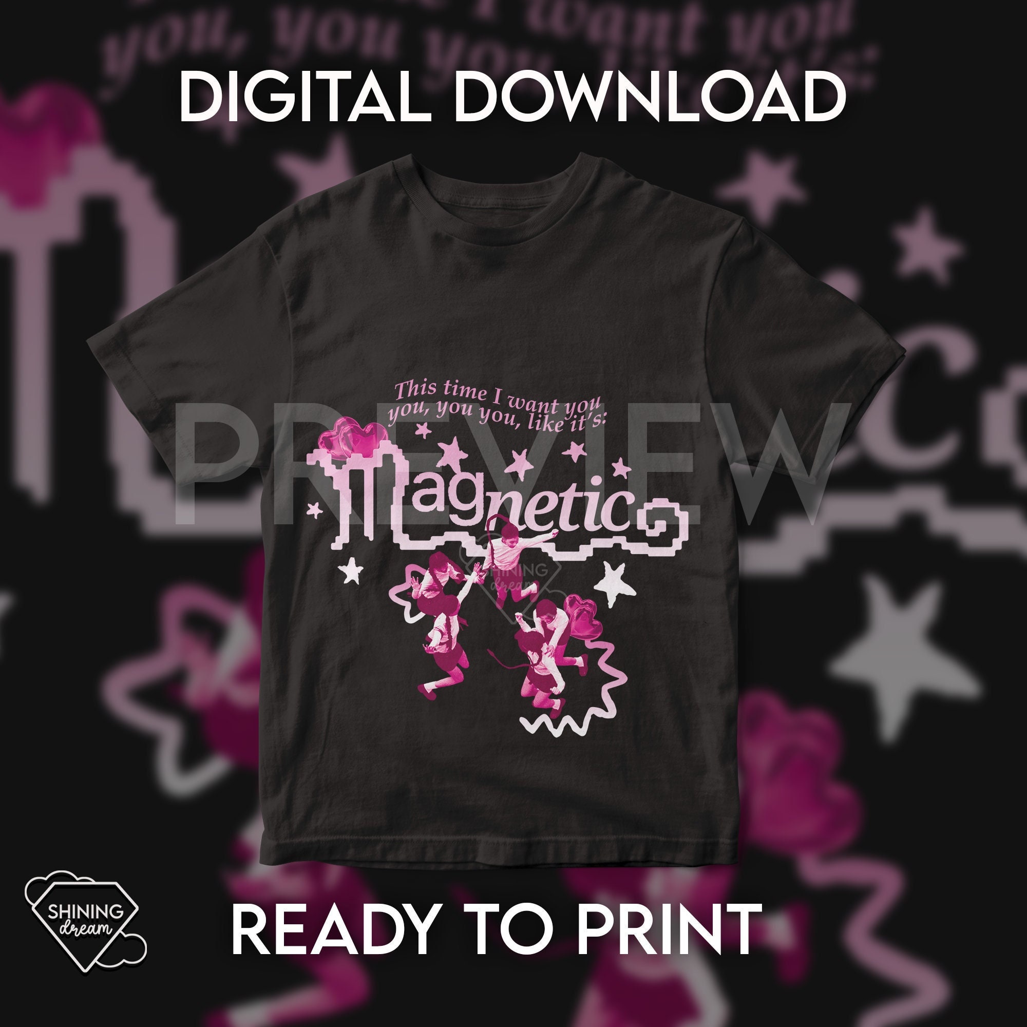 Illit - Magnetic / T- Shirt Design (digital Download, Ready
