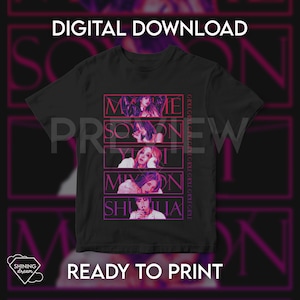 G-idle (Umgemeldet) zip / T-Shirt Design (Digitaler Download, fertig zum Drucken) / Inklusive PNG-Datei für Sublimations- oder DTF-Druck.