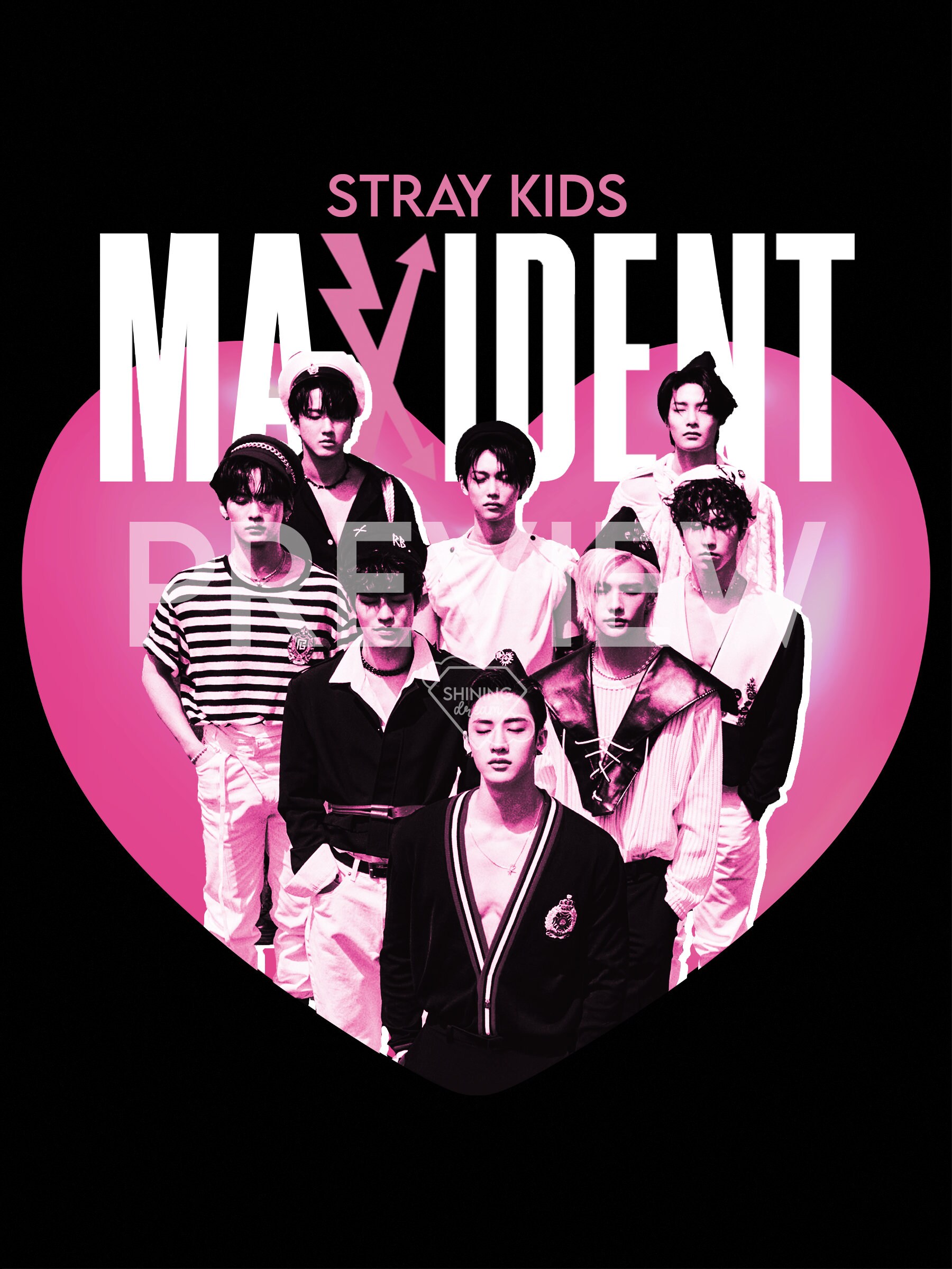 Maxident Stray Kids / Diseño de camiseta descarga digital - Etsy México