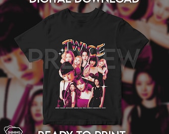Twice 트와이스 / T- Shirt Design (digital Download, Ready to