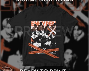 ENHYPEN 全員サインTシャツ ENHYPEN 全員サインTシャツ タレントグッズ