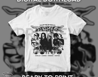 aespa ファンミ HANDWRITING T-SHIRT aespa ファンミ HANDWRITING T-SHIRT aespa 2022 FAN MEETING MY