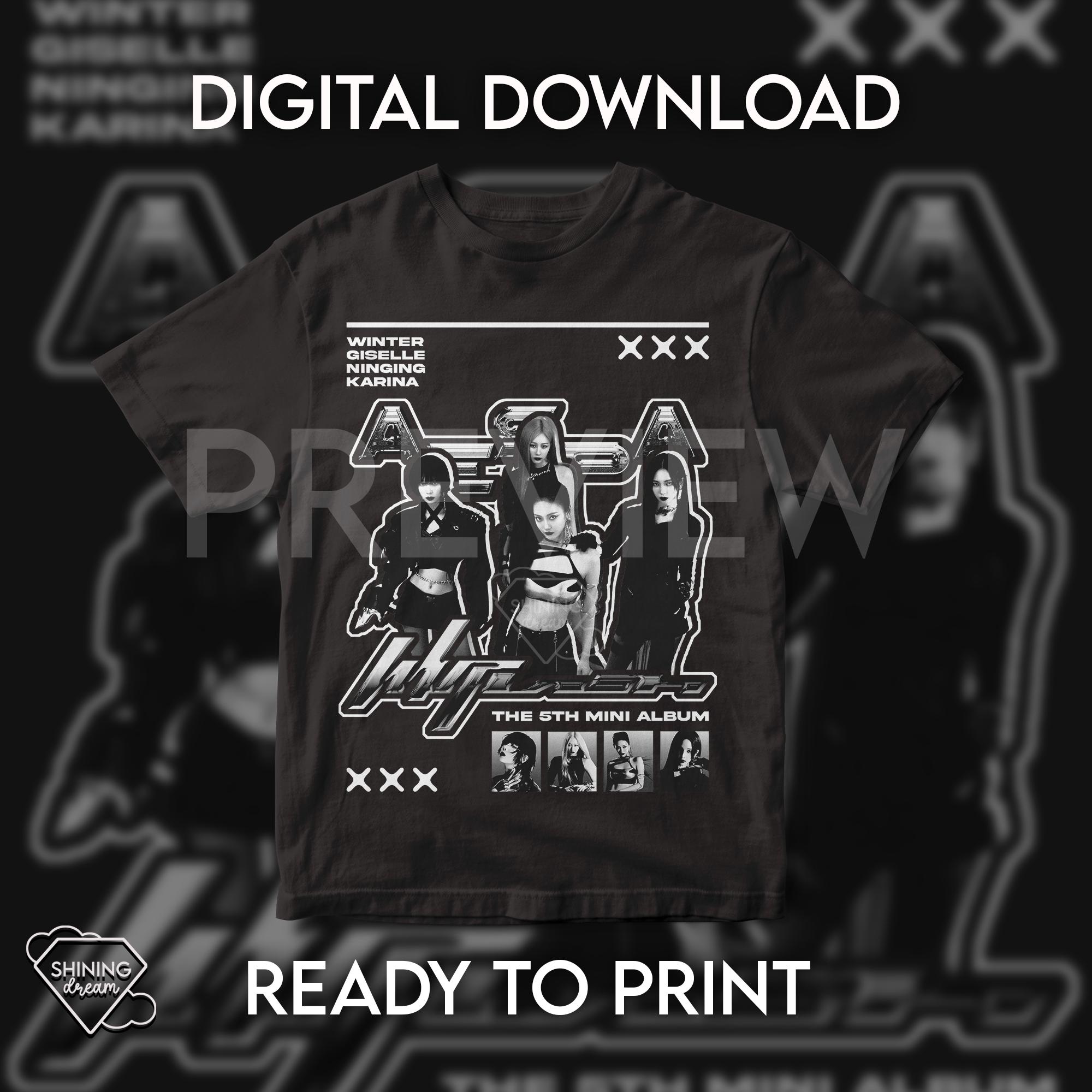 Aespa Whiplash / T- Shirt Design (digital Download, Ready to