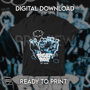 Beatbox Nct Dream 엔씨티 드림  / T- shirt Design (Digital download, ready to print) / Includes PNG file for sublimation or DTF printing.