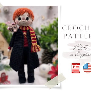 Crochet PATTERN doll BOY with rat Amigurumi doll Crochet doll Crochet pattern Amigurumi doll pattern Doll pattern in English