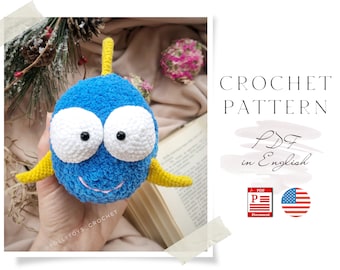 Crochet Fish Amigurumi Pattern: Easy Toy (PDF Pattern)