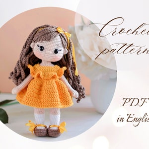Puppen Häkelanleitung: Amigurumi Doll Polina (PDF in englisch)