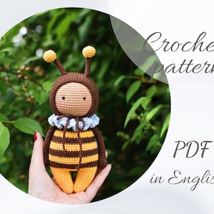 Crochet Bee Amigurumi Pattern: Evi the Bee (PDF)