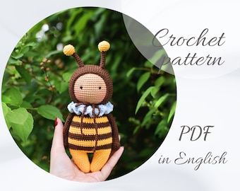 ミツバチのアン - かぎ針編みチュートリアル (フランス語/英語