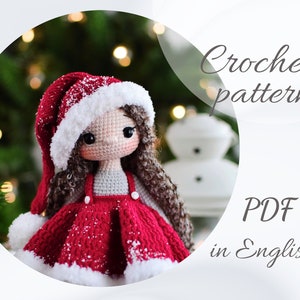 Crochet Christmas Doll Pattern: Gretta Amigurumi (PDF in English)
