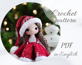 Crochet Christmas Doll Pattern: Gretta Amigurumi (PDF in English)