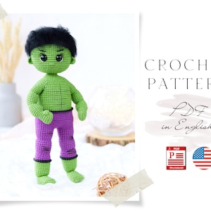 Crochet Superhero Doll Pattern: Amigurumi Hero (PDF Pattern)