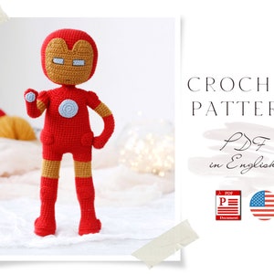 Crochet Superhero Doll PATTERN: Amigurumi Hero (PDF Pattern)