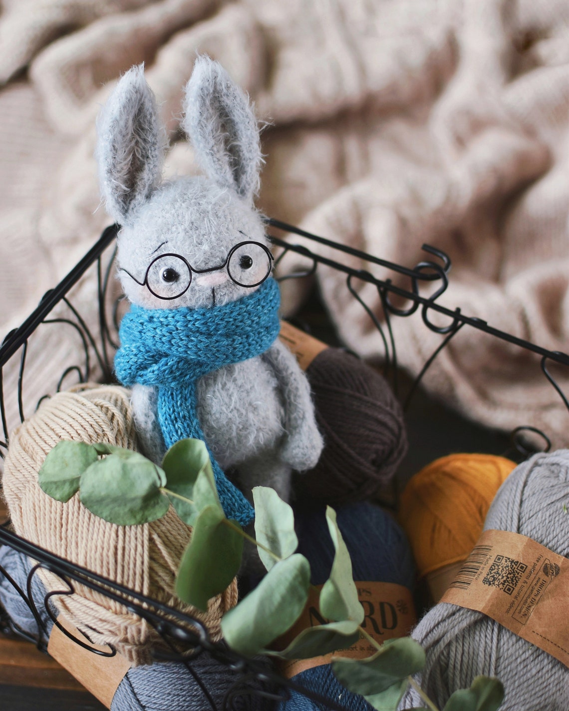 Crochet PATTERN Rabbit Andrew, Amigurumi Animal Patterns, Crochet Bunny ...