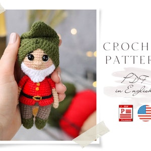 Crochet Dwarf Doll Pattern: Amigurumi Gnome (PDF Pattern)