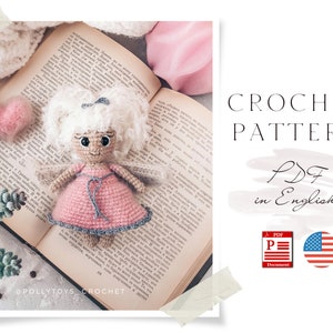Crochet PATTERN Doll angel Sue Amigurumi doll Crochet toy Crochet doll Crochet pattern Amigurumi pattern Doll pattern PDF English pattern