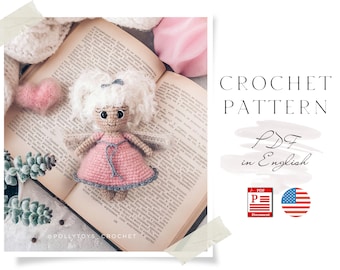 Häkelanleitung Engel: Sue Amigurumi Toy (PDF Englische Häkelanleitungen)