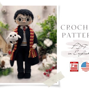 Crochet PATTERN doll BOY in coat Amigurumi doll Crochet doll Crochet pattern Amigurumi doll pattern Doll pattern in English