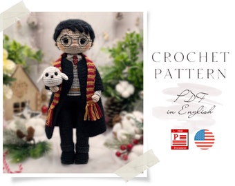 Crochet PATTERN doll BOY in coat Amigurumi doll Crochet doll Crochet pattern Amigurumi doll pattern Doll pattern in English