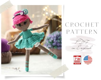 Patrón muñeca bailarina a crochet: Candy Amigurumi (Patrón PDF)