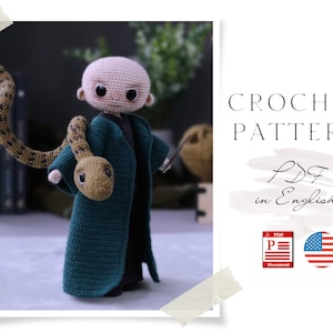 MOTIF AU CROCHET, yeux noirs, poupée Amigurumi, poupée au crochet, modèle au crochet pour poupée amigurumi, modèle de poupée en anglais image 1