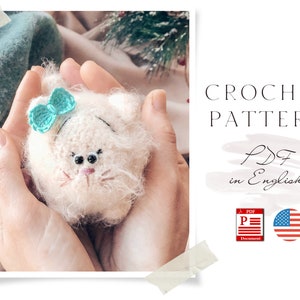Crochet Fluffy Cat Amigurumi Pattern: Handmade Toy (PDF Pattern)