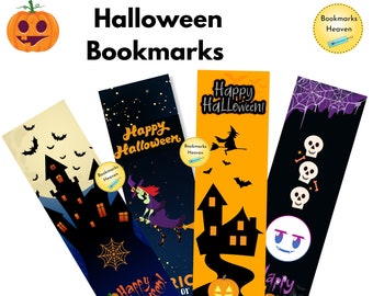 Halloween Lesezeichen, gruseliges Halloween Geschenk, gruseliges Lesezeichen, Herbst Lesezeichen für Kinder, gruselige Lesezeichen