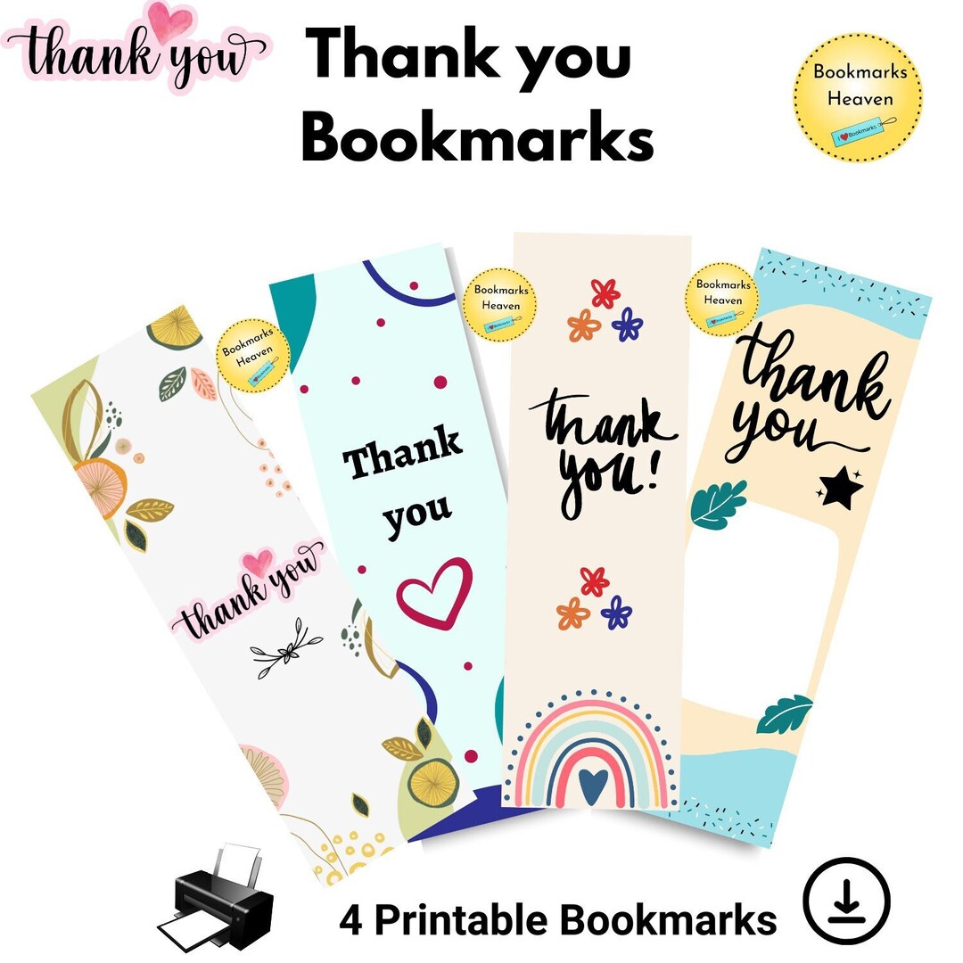 Thank You Bookmark, Thank You Gift for Women, Teacher Bookmark Gift ...