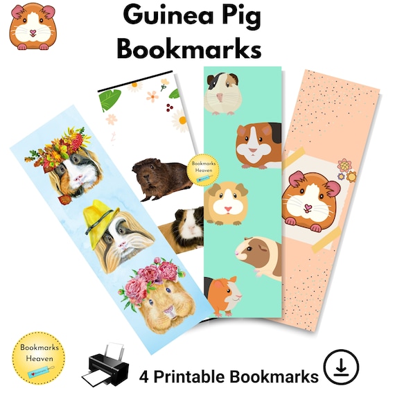 Guinea Pig Bookmarkguinea Pig Gift Guinea Pig Lover Gift | Etsy