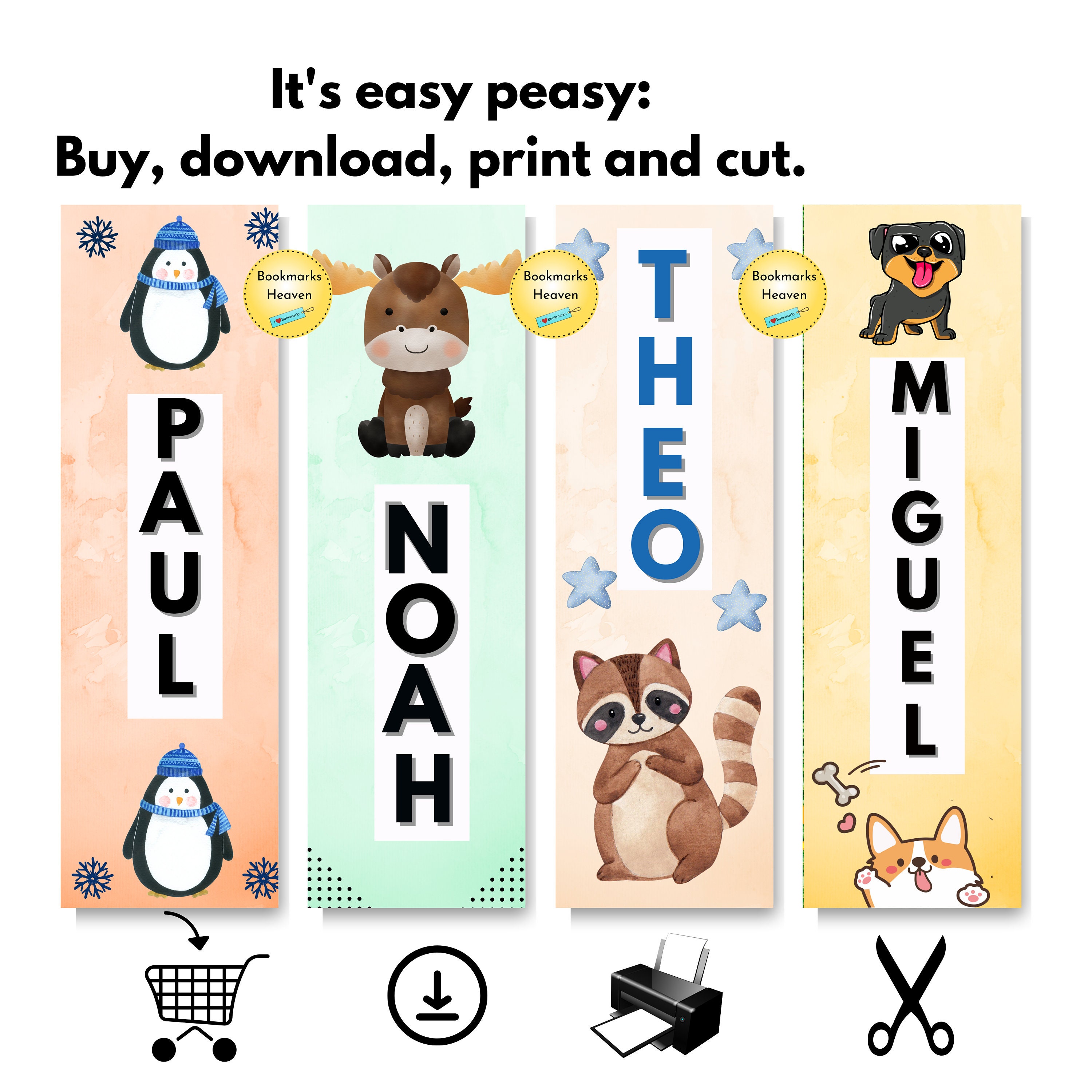 Custom Printable Bookmarks Printable Bookmarks Template Kids Custom Printable Bookmarks Printable Bookmarks Template Kids