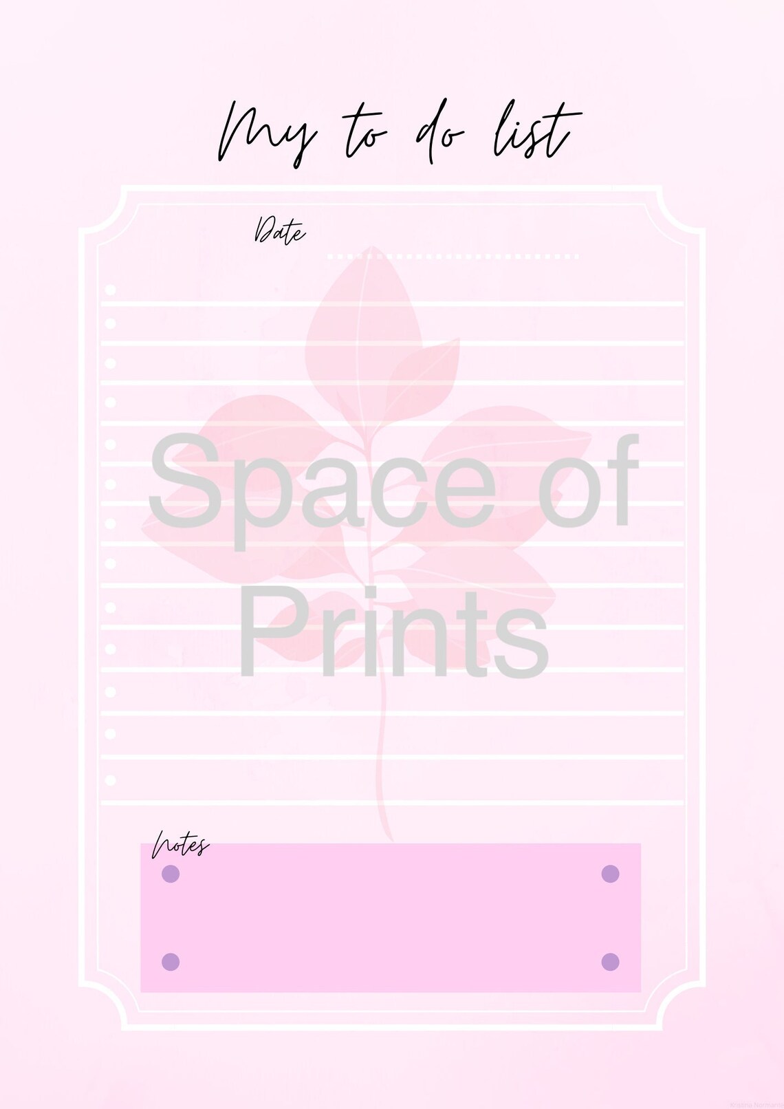 Printable to Do List Pink Planner My to Do List Schedule - Etsy