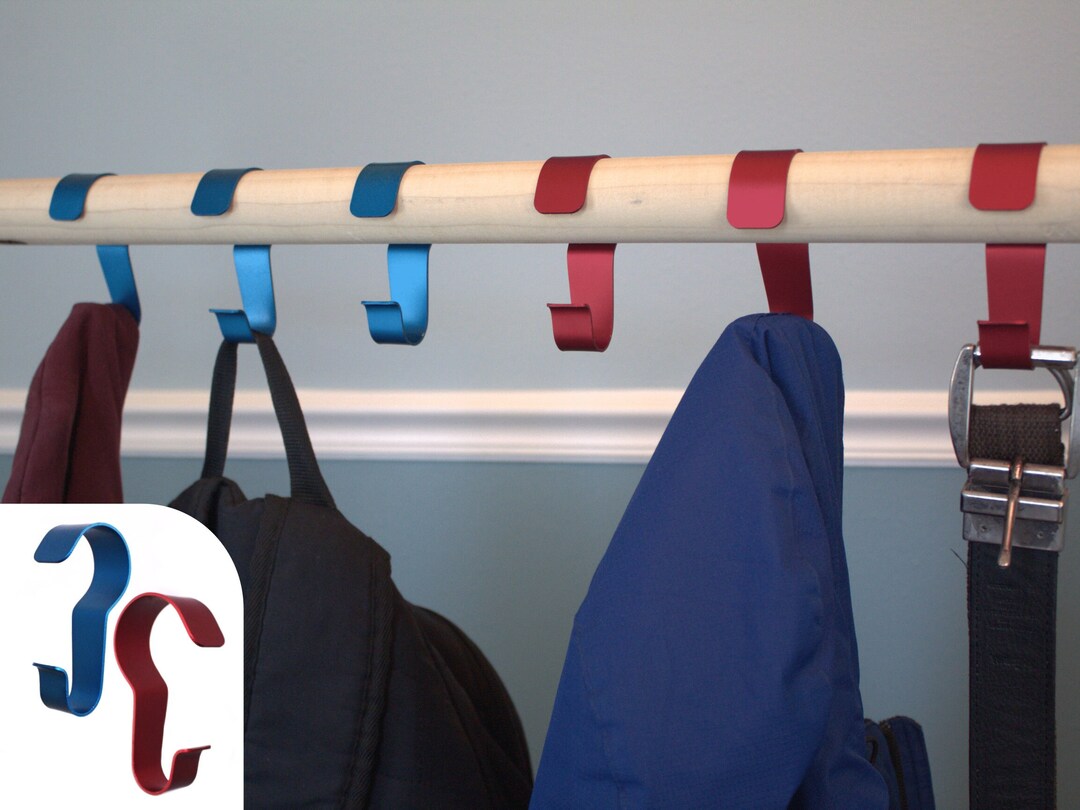 Closet Coat Hook 4 Pack Handformed Closet Organizer Etsy