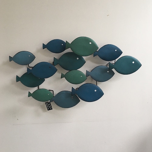 Metal Fish Family Wall Art Metal Wall Decor Metal Wall Etsy UK