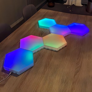 Bluetooth LED Hexagon Light RGB Color Change Hexagon Gaming Decorative Wall  Ligh