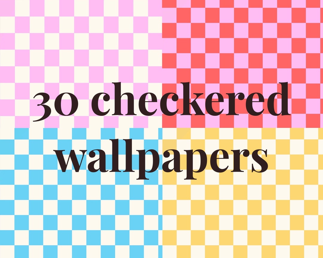 Set of 30 Checkerboard Desktop Wallpapers MacBook Wallpaper - Etsy