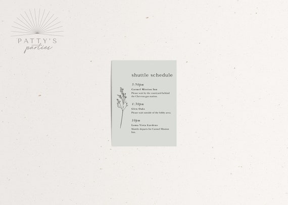 Wedding Shuttle Schedule Template Wedding Shuttle Schedule Etsy Wedding Shuttle Schedule Template Wedding Shuttle Schedule Etsy