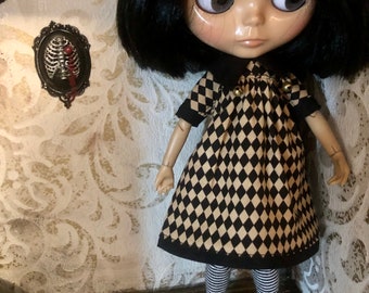 Dress for Blythe, horror dress, spooky blythe