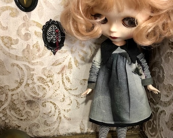 Dress for Blythe, horror dress, spooky blythe