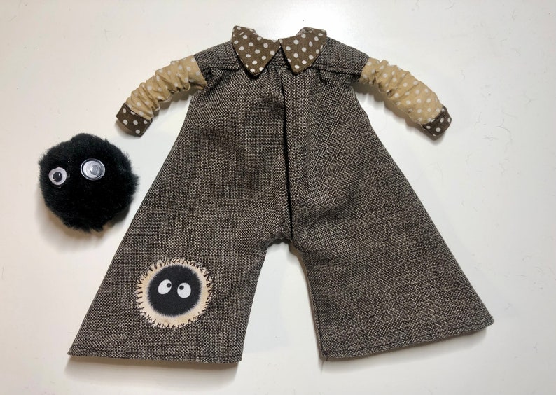 Overalls and soot sprite for Blythe, Jumpsuit , trouser suit image 4