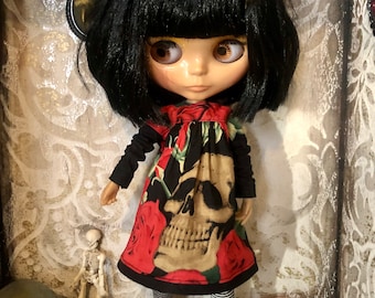 Dress for Blythe, horror dress, spooky blythe