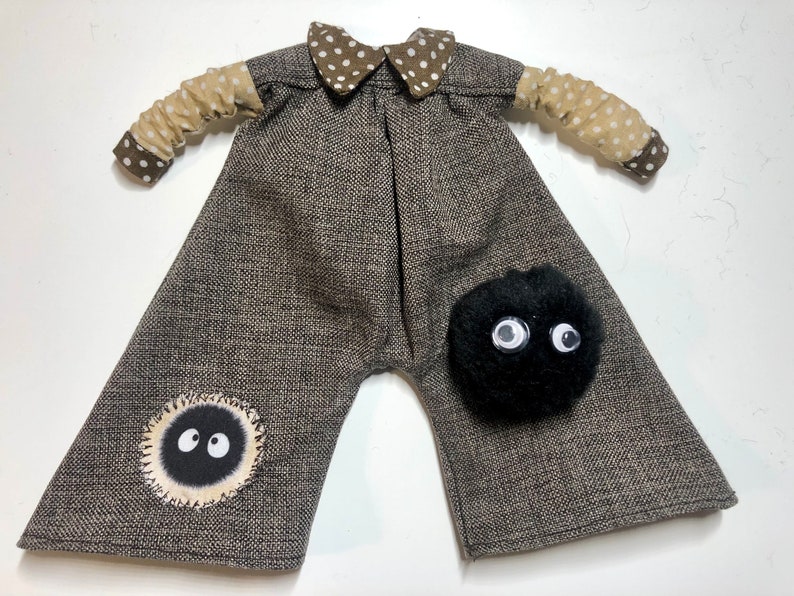 Overalls and soot sprite for Blythe, Jumpsuit , trouser suit image 3