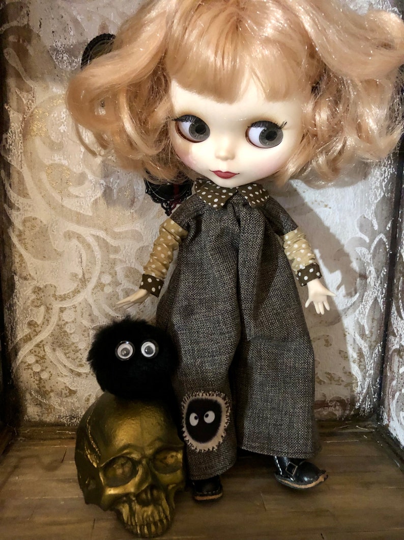 Overalls and soot sprite for Blythe, Jumpsuit , trouser suit image 6